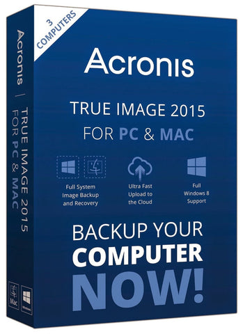 Acronis True Image 2015 PC/MAC - 3 Users License